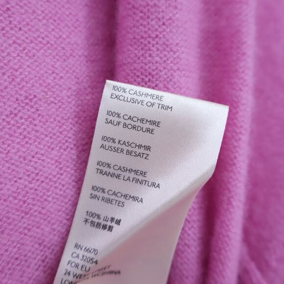 FREE PEOPLE Love Like This Cashmere Sweater Pink Pullover Long Sleeve Women's M - Picture 9 of 11